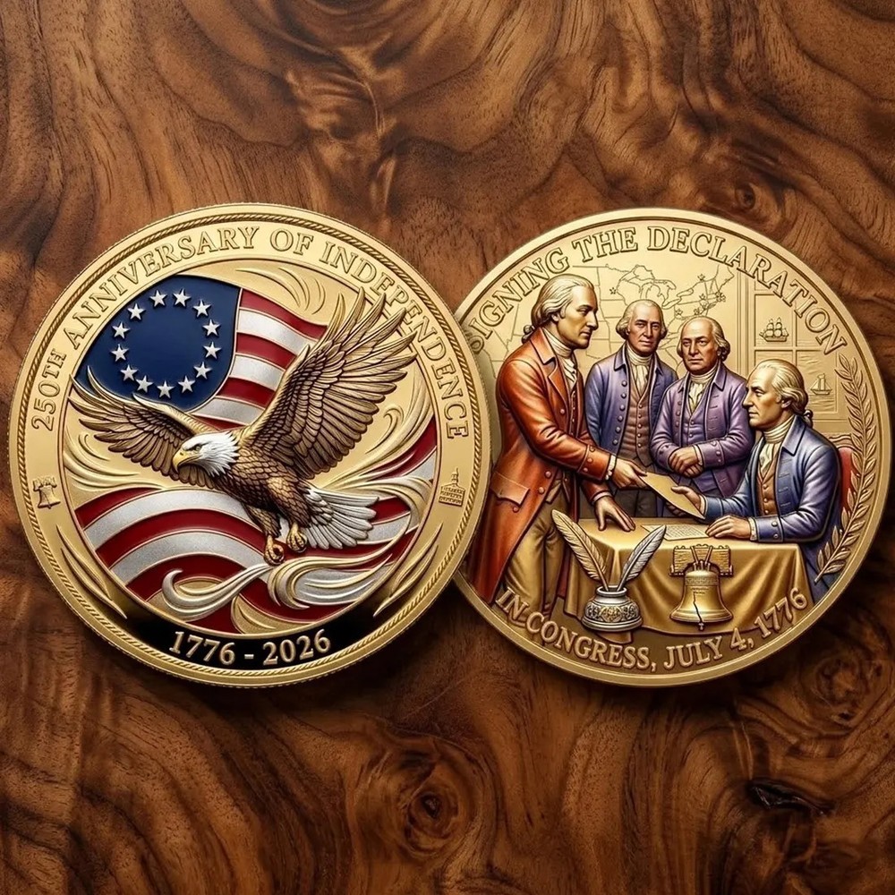 Personalized 250th Anniversary USA Commemorative 1776-2026 Coin,