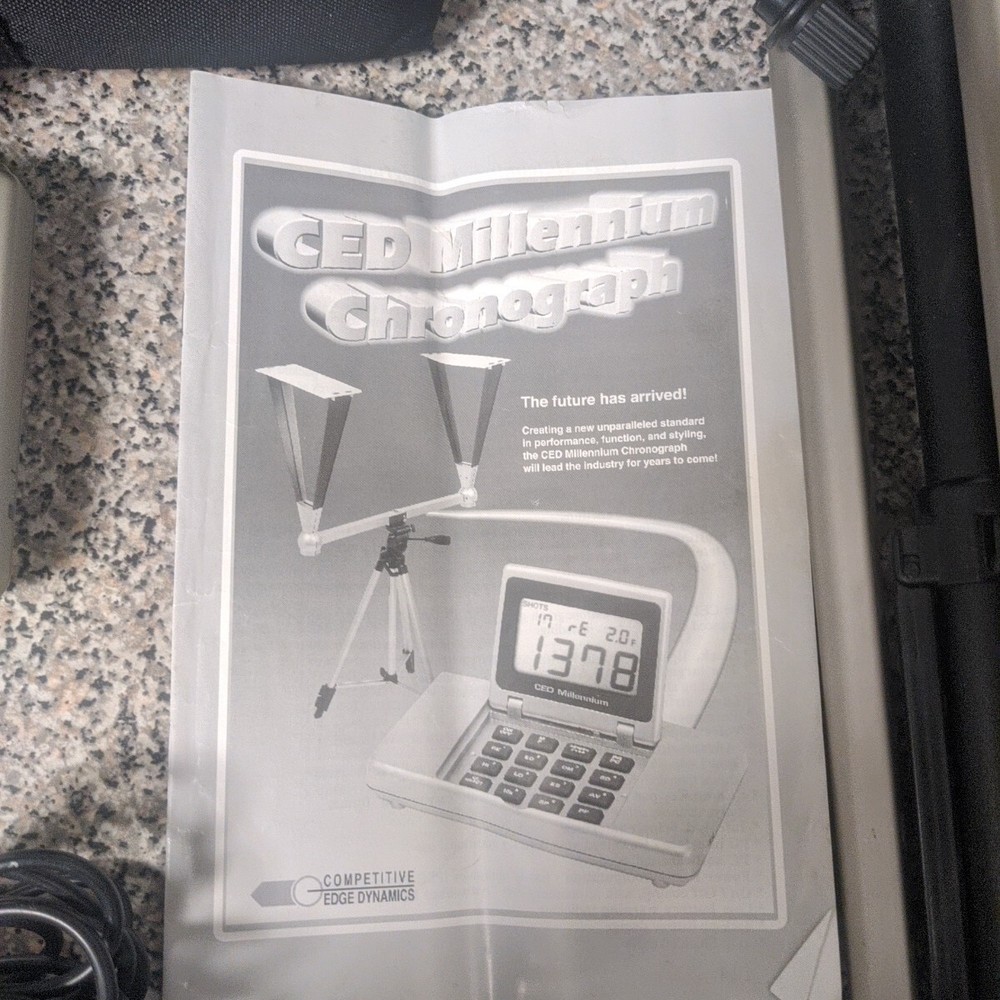 Competitive Edge Dynamics CED Millennium Chronograph Setup & Carry Bag & Tripod
