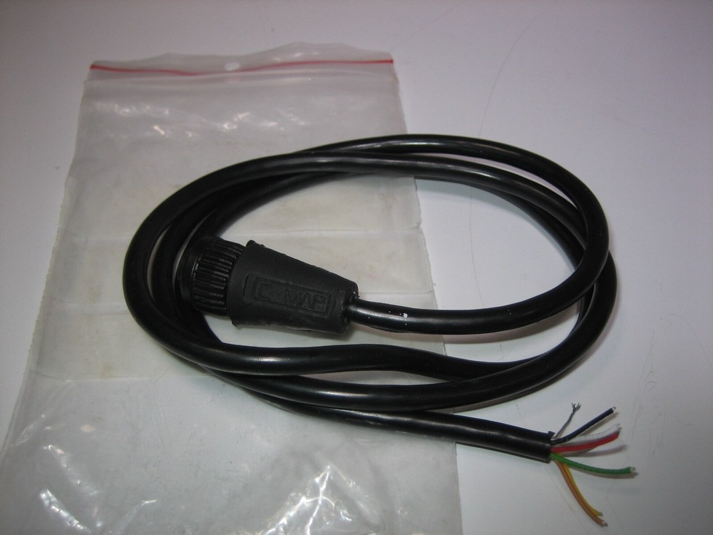 C-Map *NEW* 6-Pin Power Data Cable for Legacy Older Display Chartplotter GPS