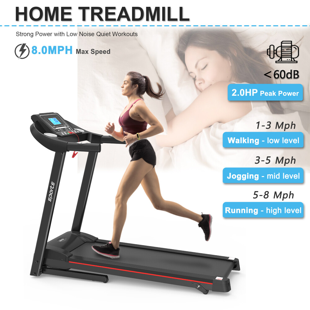 App Home Foldable Treadmill with Incline, Folding Treadmill for Home Workout