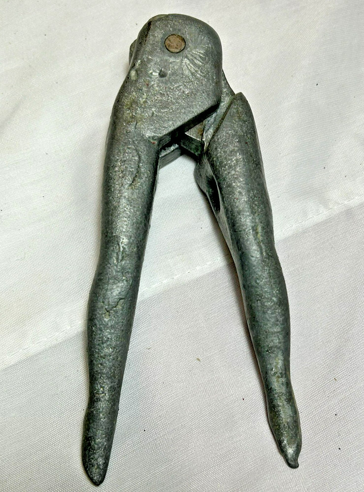 Vintage Nut Cracker Lady Legs Woman Solid Aluminum Risqué