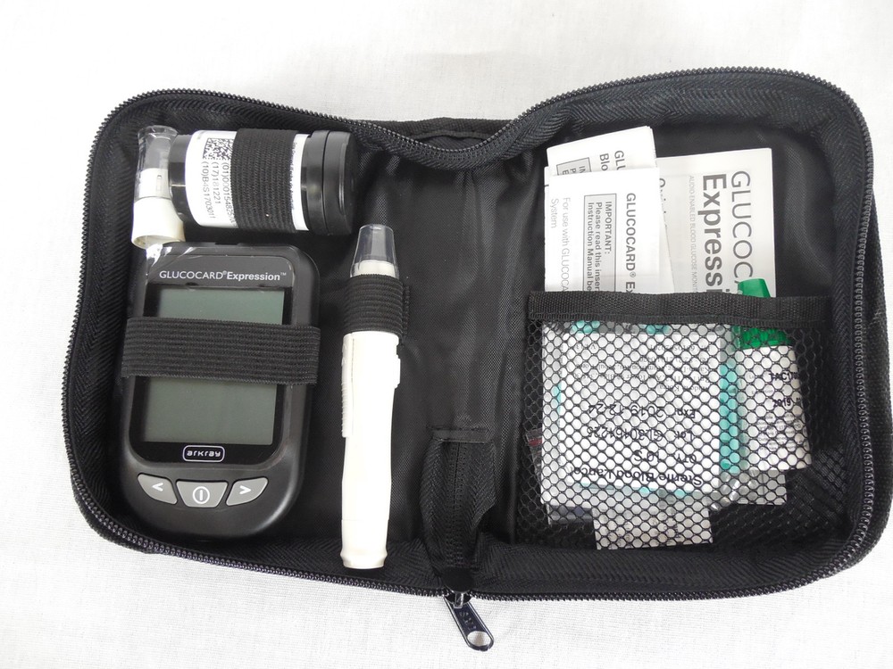 Arkray Glucocard Expression Diabetic test strips 200ct w/Meter