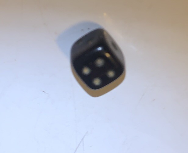 Black Mini Dice Die Vintage