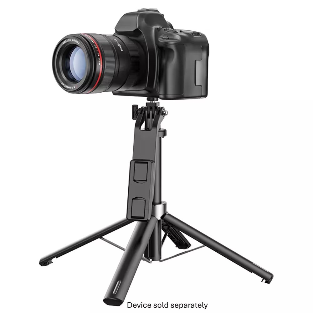 HOCO - 54" Expandable Selfie Stick and Tripod for Content Creators - Black