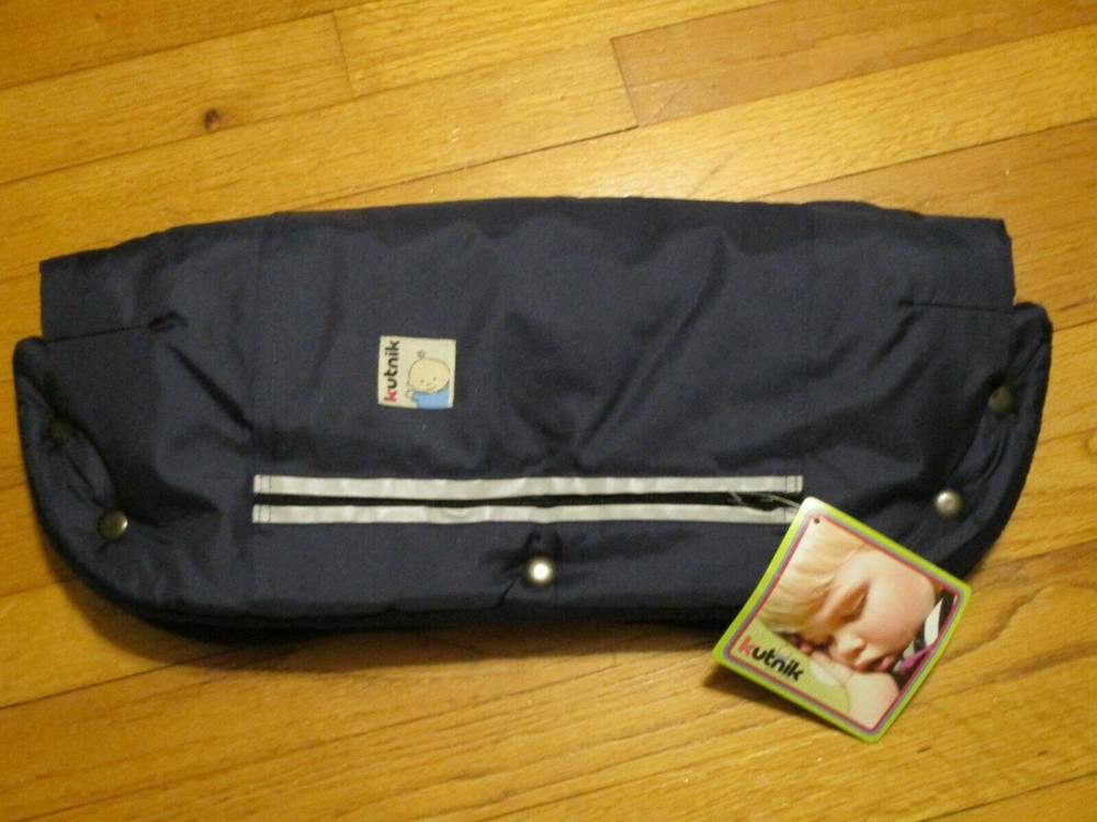 NWT Kutnik Plush Stroller Hand Warmer Stroller Accessory Navy/Dark Blue