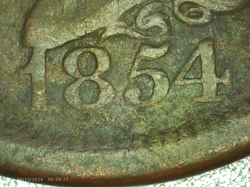 1854 Large Cent