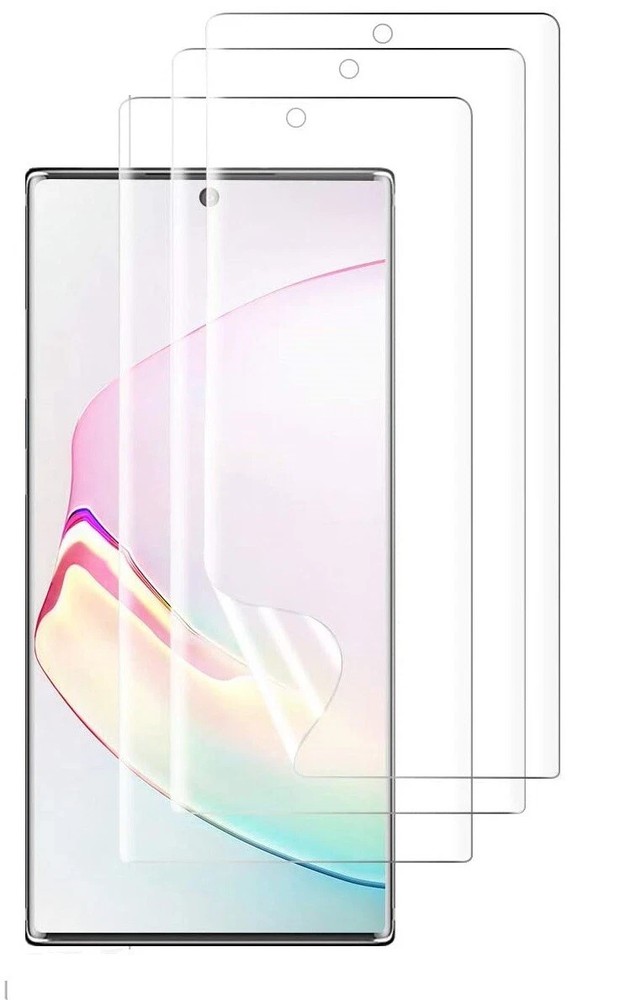 3 PACK Samsung Galaxy Note 10+ Plus Screen Protector HD Clear Case Friendly