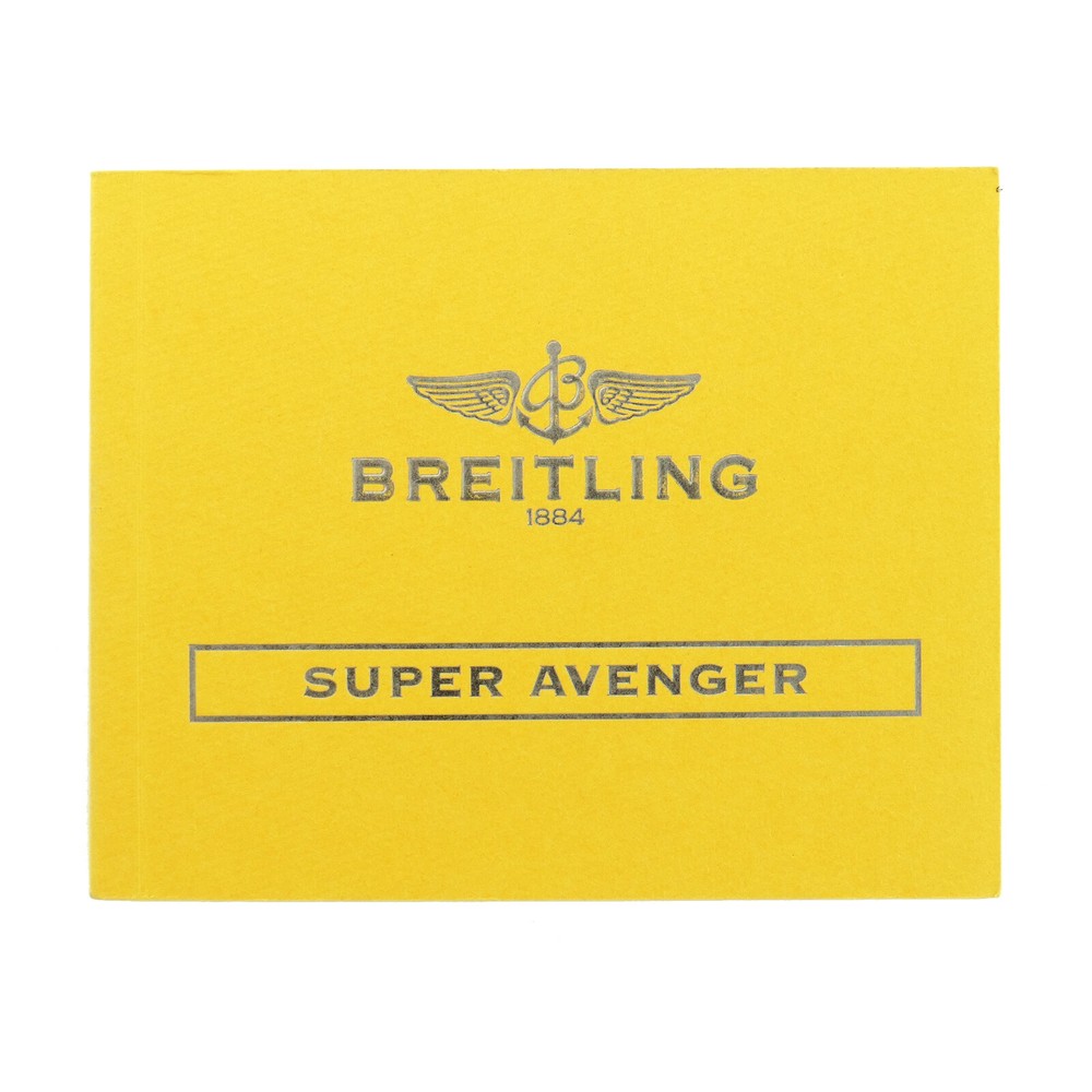 BREITLING AUTHENTIC SUPER AVENGER INSTRUCTION MANUAL BOOKLET