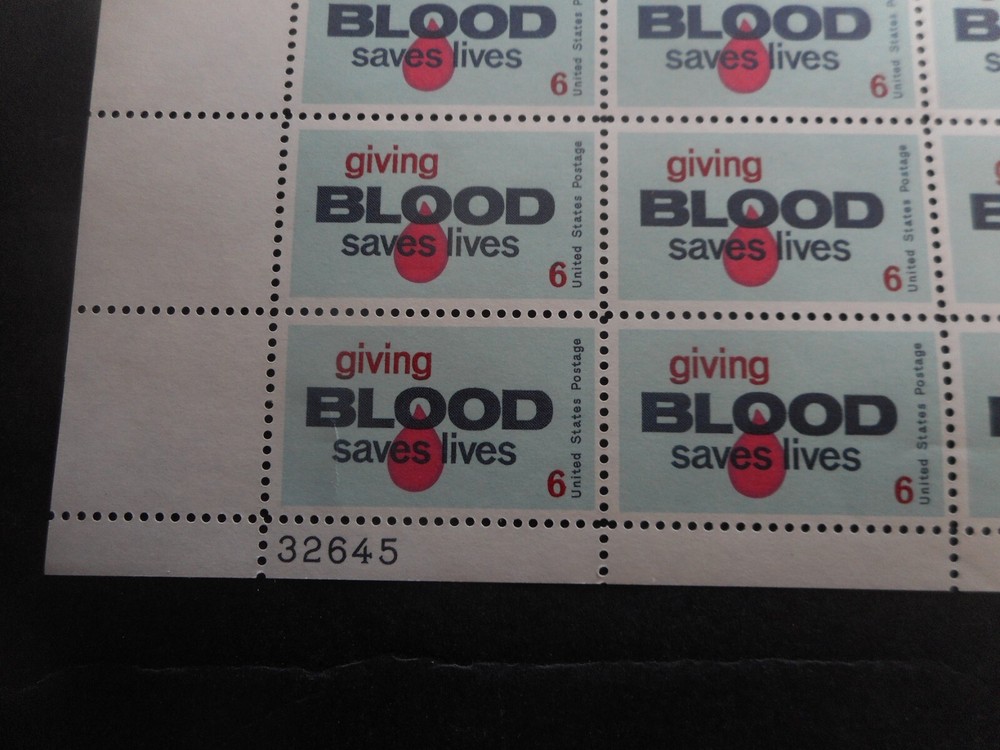 Scott 1425, 6 cent, Blood Donor, Sheet