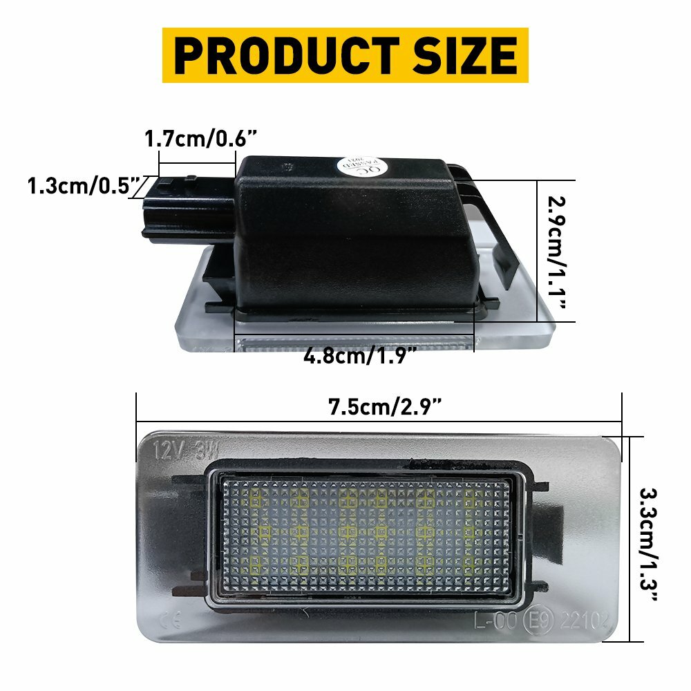 LED License Plate Tag Light 6000K For 2019/20-up Nissan Altima Sentra Versa GUS