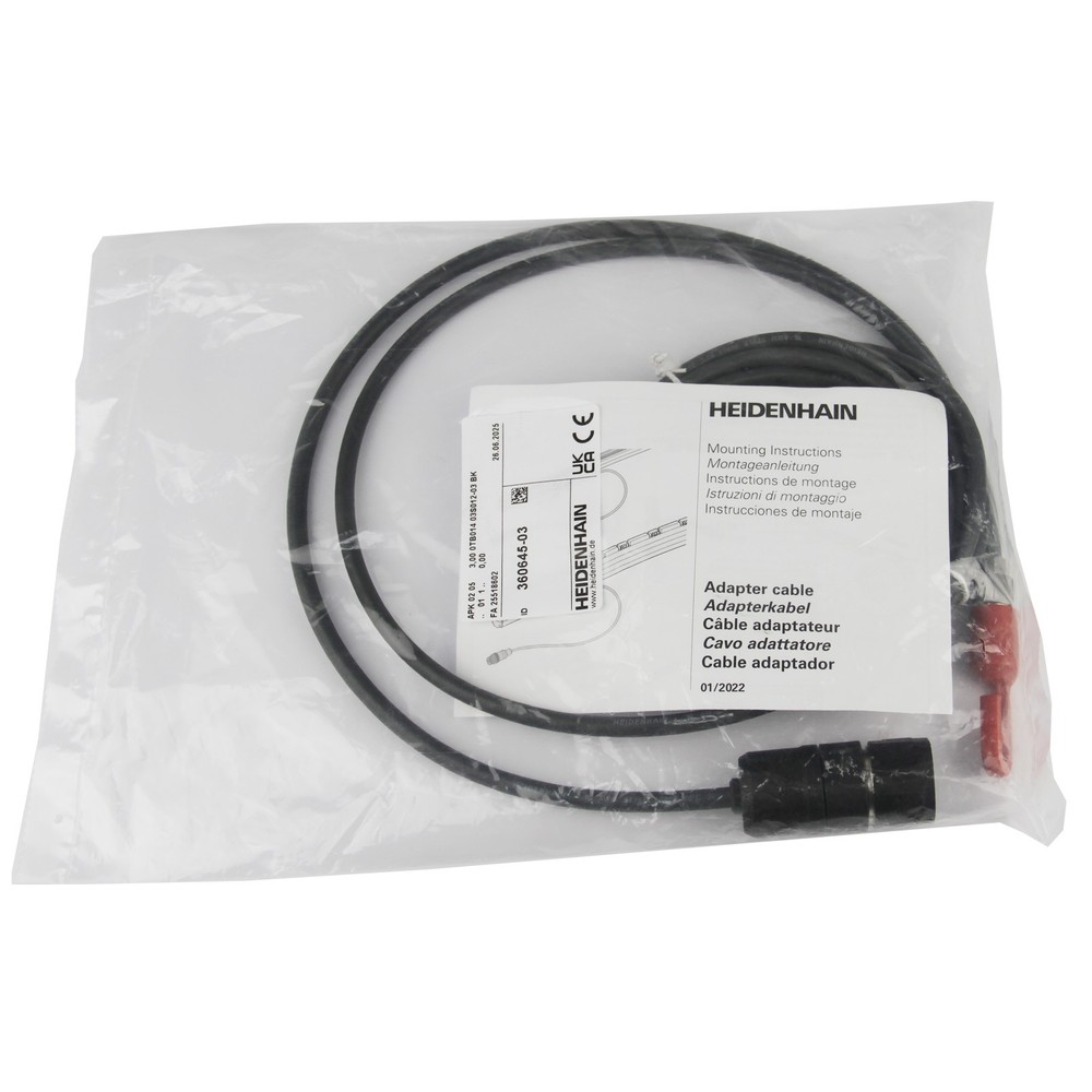 One Brand New HEIDENHAIN LS187 Encoder Cable 360645-03
