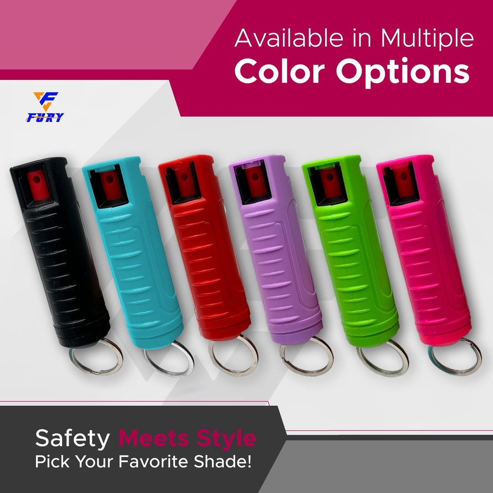 Hardshell Pepper Spray - 12Ft Range, Max Strength, UV Dye Identifier, Anti-Le...