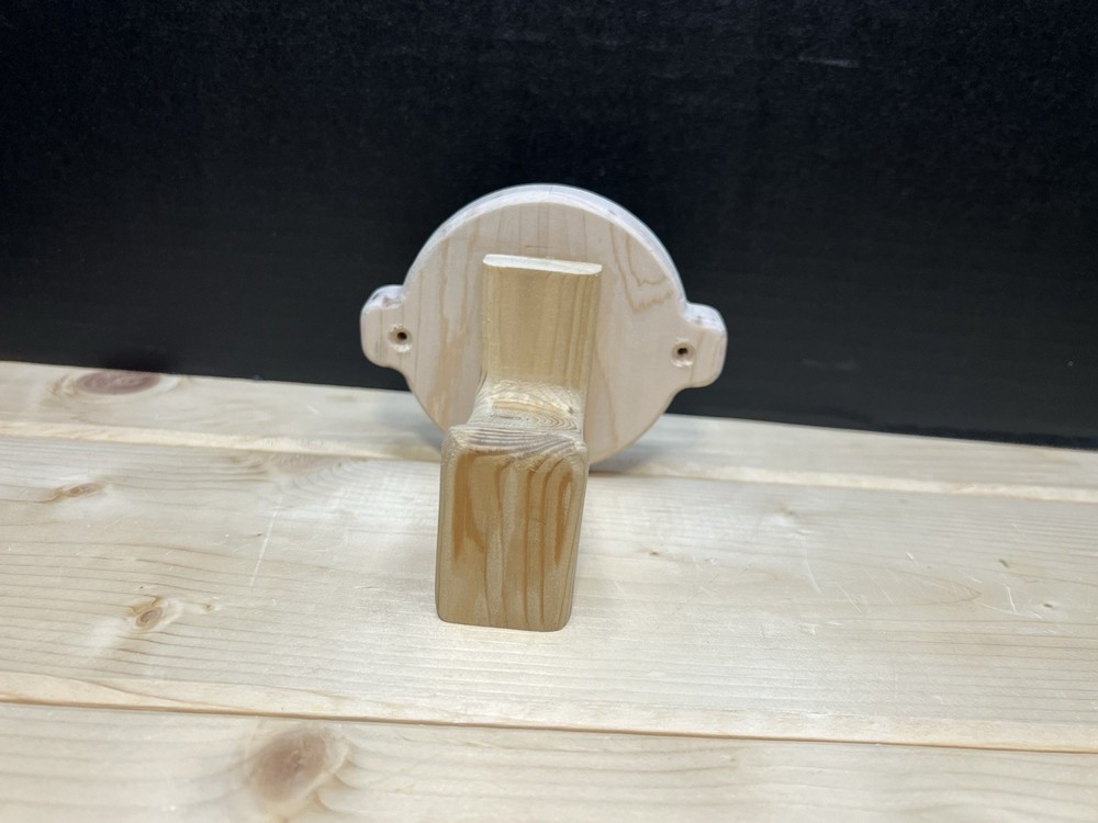 Wooden Sauna Wall Hook / Sauna Whisk Holder – Handmade Solid Wood Hook