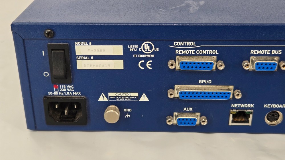 360 Systems Ethernet Audio System Digicart/E Model: E-3000