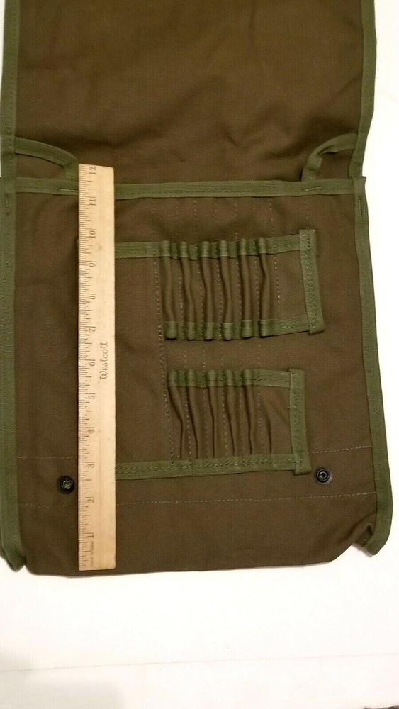 US Made Canvas Map & Photograph Case with Adjustable Shoulder Strap Free Ship