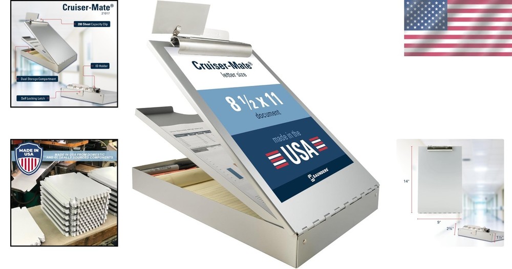 Durable Cruiser-Mate Clipboard with Storage Compartments