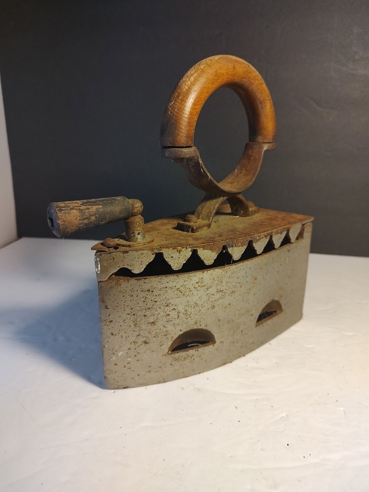 Antique Victorian Coal Clothes Iron