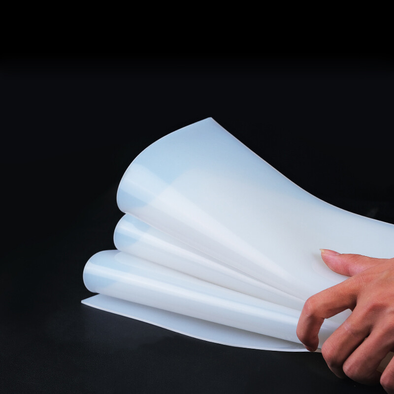 Solid Silicone Rubber Sheet Clear White 0.5mm 1mm 2mm-20mm Thick Various Sizes