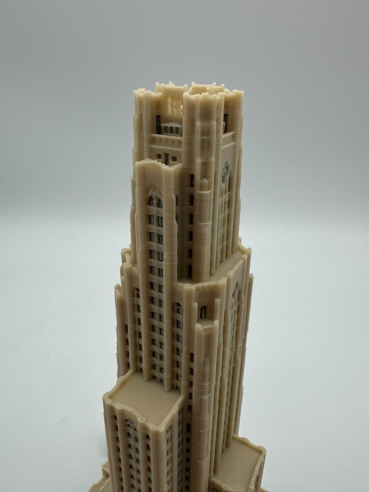 Cathedral of Learning Model- 3D Printed Full Color