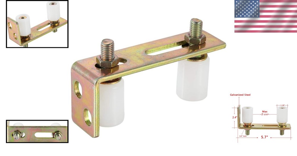Functional Slide Gate Roller Bracket with Nylon Rollers for Enhanced Stability