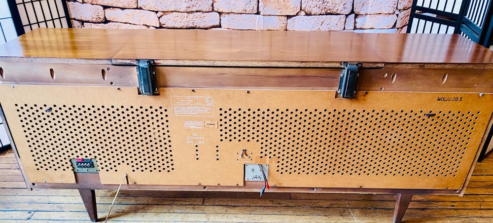Mid Century Stereo Record Console by Philco