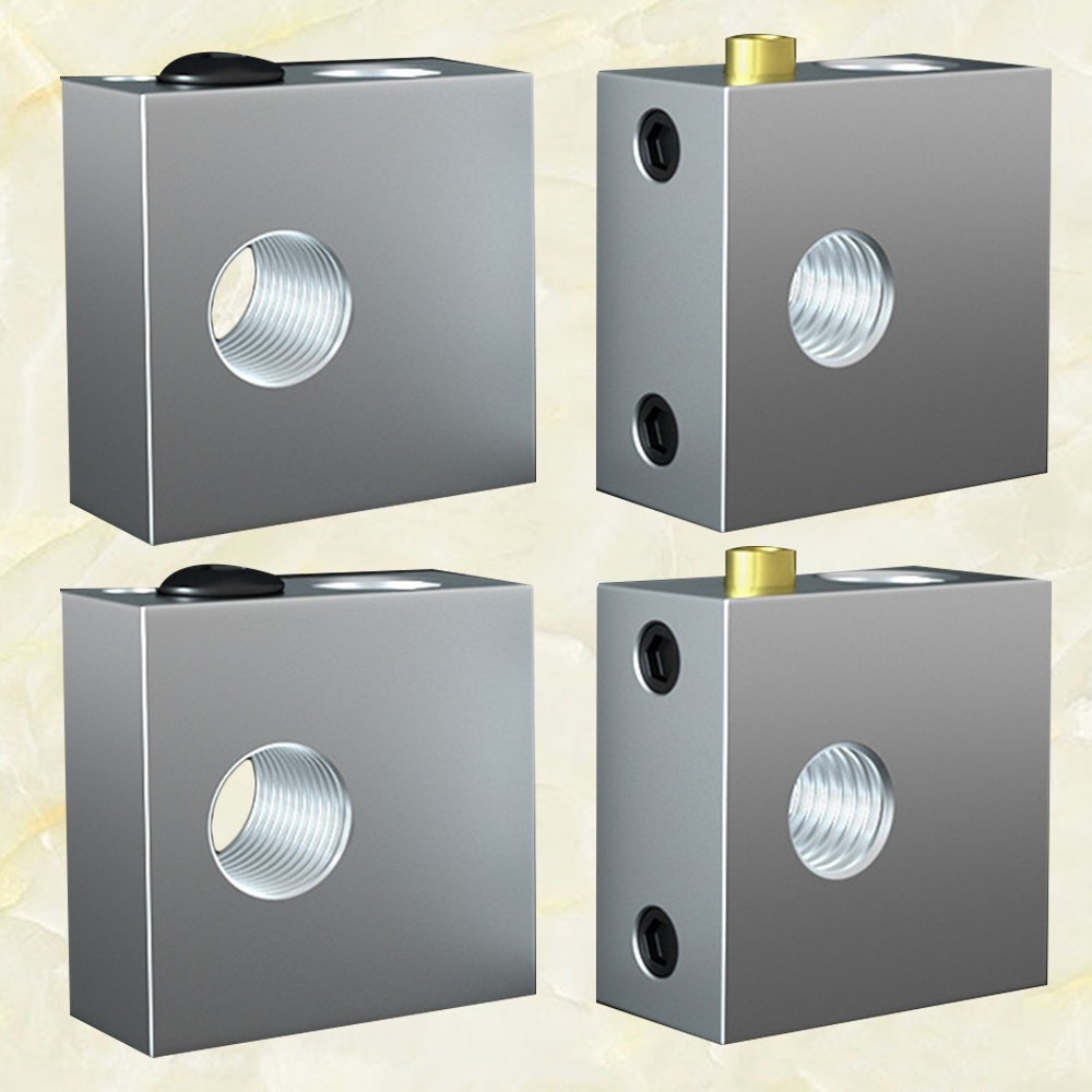 4pcs 3d Printer Heating Block 3d Printer Heater Block (Silver)