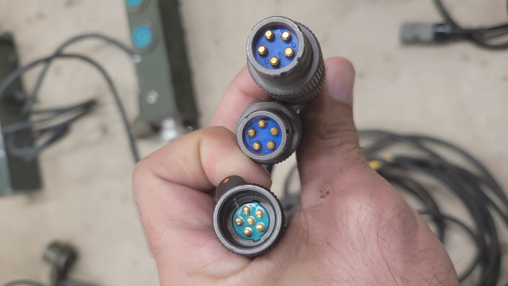SINCGARS LS 671 Speaker Intercom Cable Splitter Rare LOT