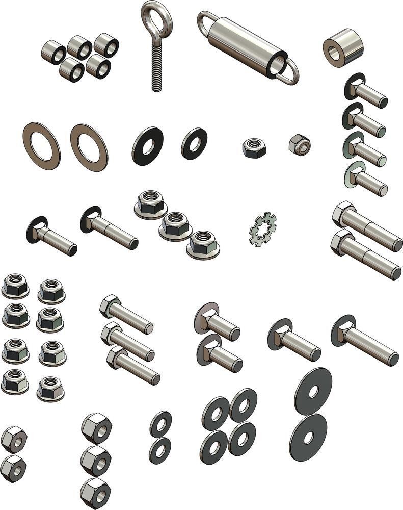 KFI HK-101 Manual Lift Kit Replacement Hardware Kit