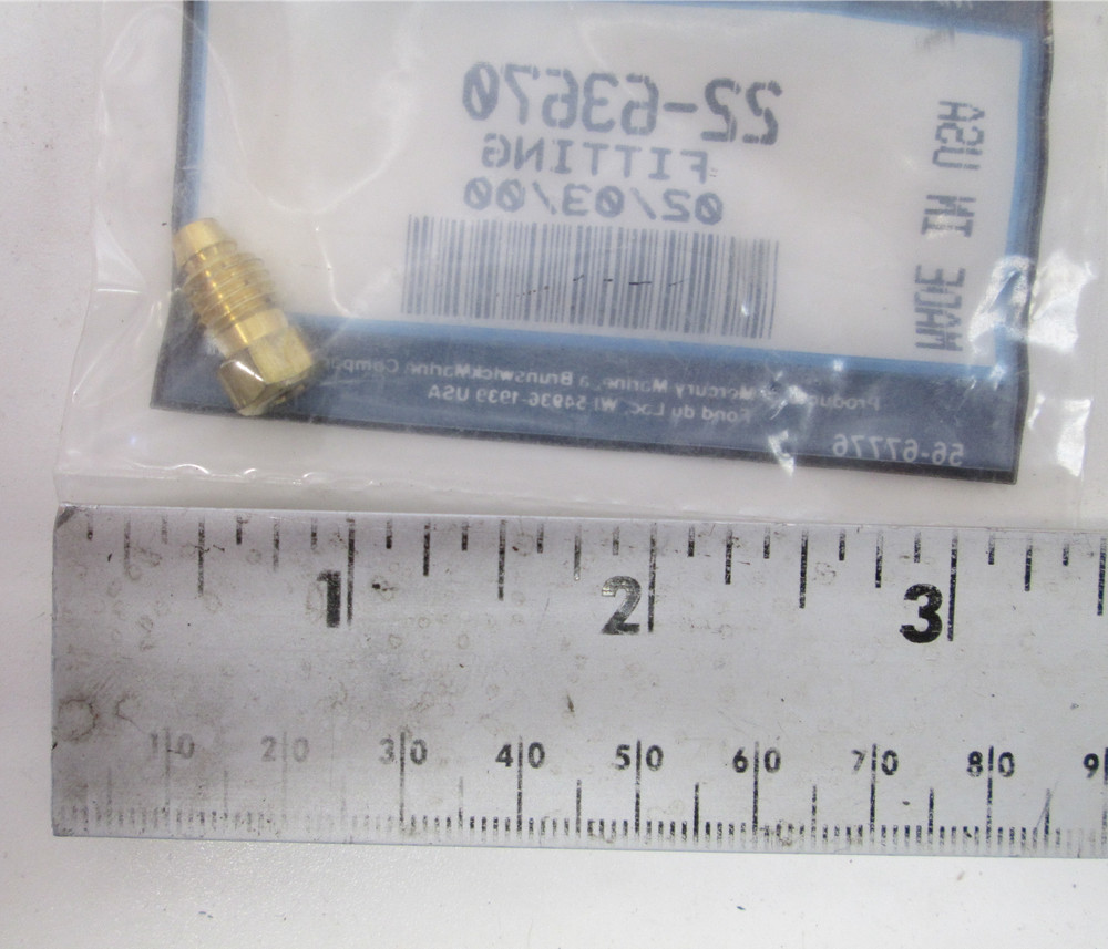 22-63670 Quicksilver Mercury Outboard Engine Fitting NLA