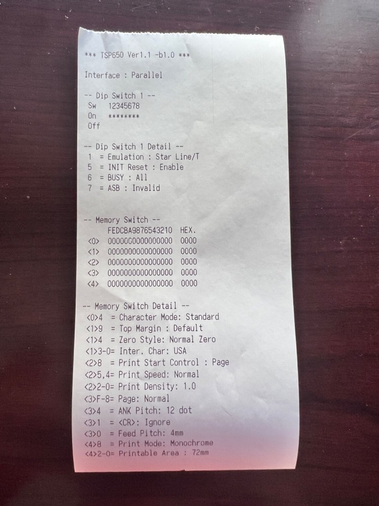 Star Micronics Tsp650 Thermal POS Printer