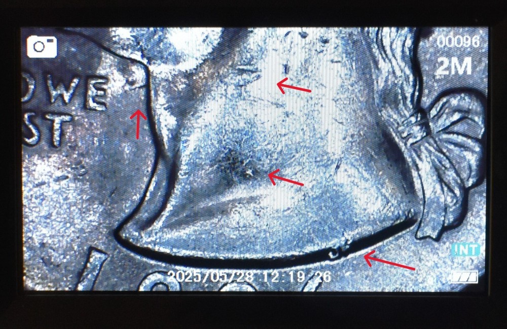1996 P Quarter Error Broad Struck, Die Chips, Doulble Die Multi Errored