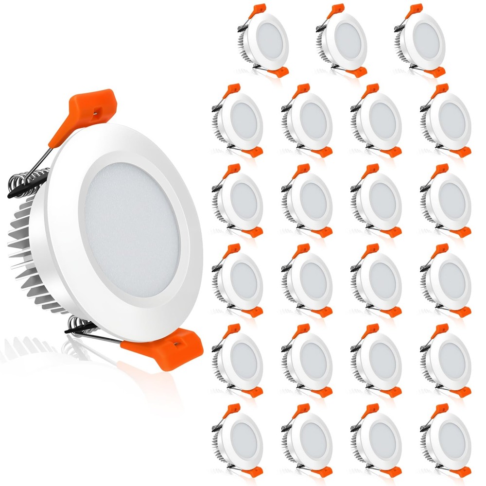 YGS-Tech 2" LED Dimmable Recessed Downlight 3W 35W Halogen Equiv 5000K CRI80