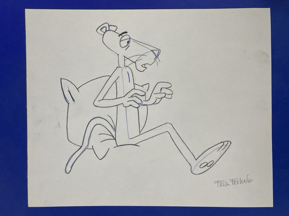 Friz Freleng Drawing on paper (Handmade) signed