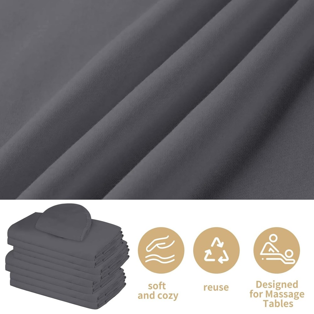 4 Sets Premium Microfiber Massage Table Sheets Set 3 Piece Set Includes Massage
