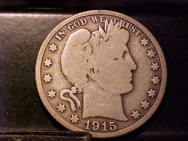 1915   barber half dollar   vg