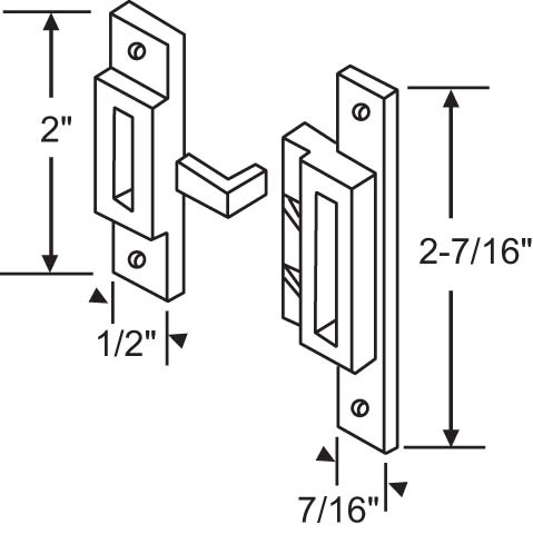 Brixwell 45-48 Front and Rear Drawer Guide Set for Drawer Inserts Other