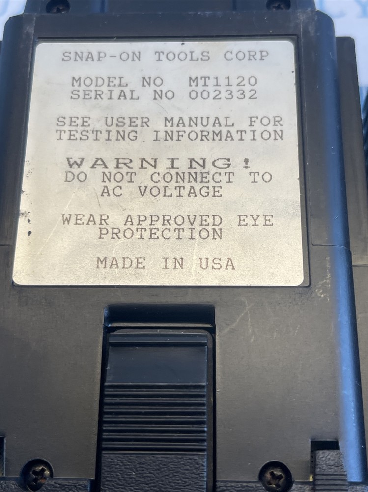 Snap-on MT1110 & MT1120 Modules