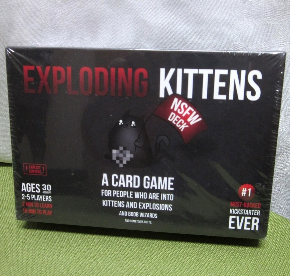 EXPLODING KITTENS card game NWT full version deck Russian Roulette strategy 2015