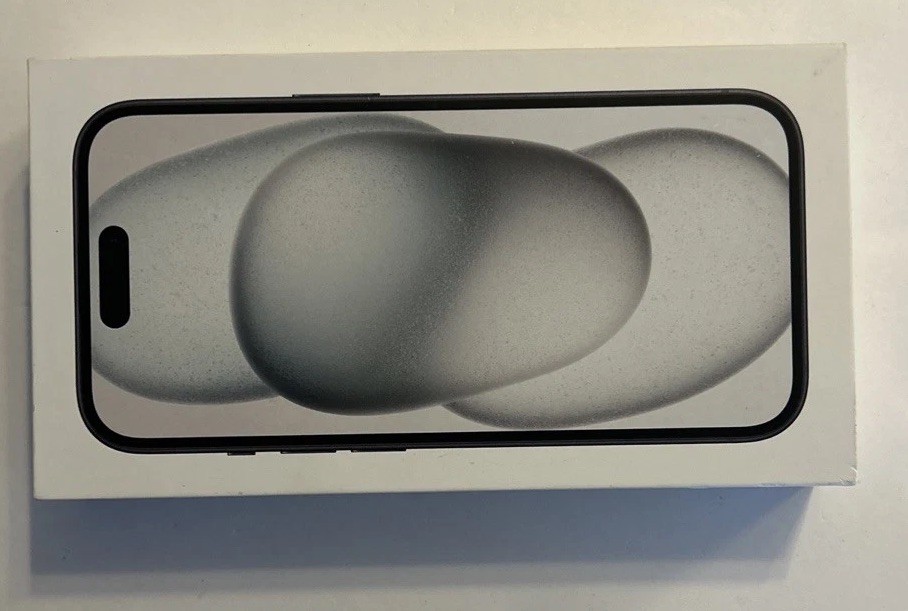 Apple iPhone 15 Black 128GB Empty Box ONLY