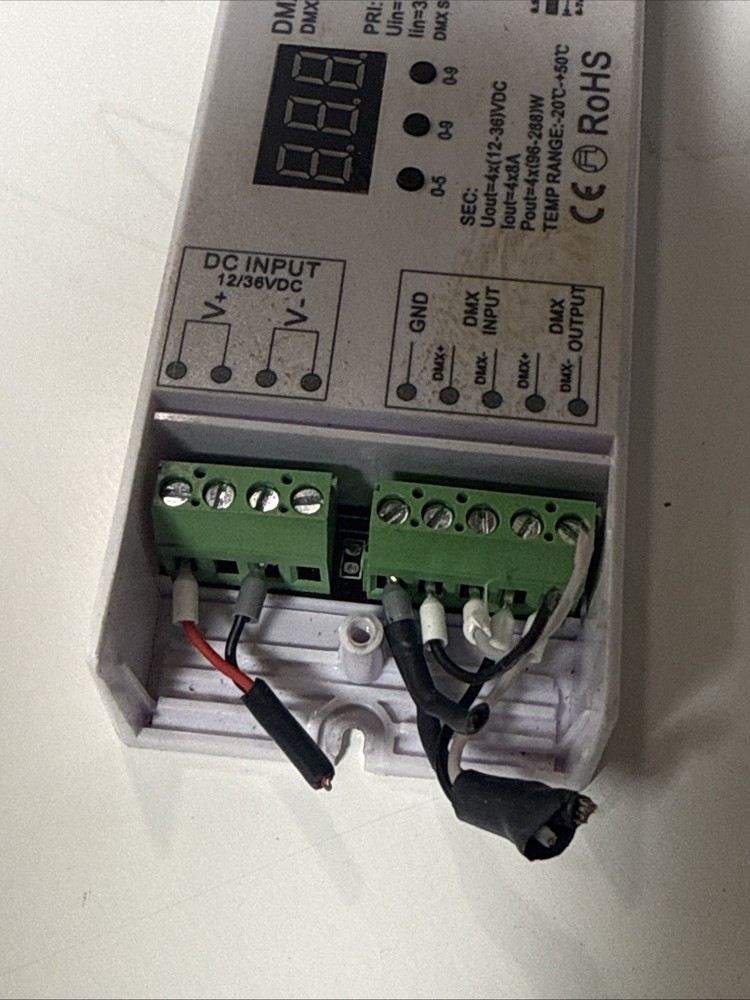 4 Channel LED DMX-4CH-8A DMX512 Decoder