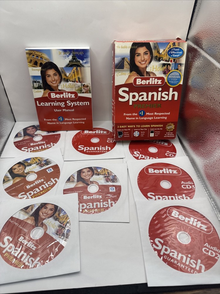 Berlitz: Spanish Premier (2006 Nova Development) - Used 8-CD Set + 198-page book