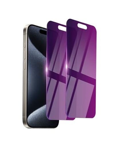 2 Pack Privacy Screen Protector for Tempered Glass 6.1inch iPhone 15 Pro