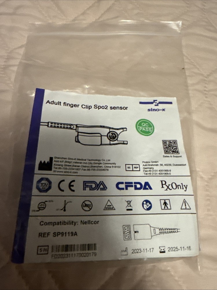 Spo2 Sensor For Adults