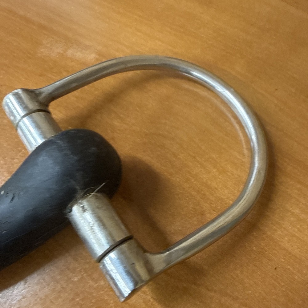 D Ring Single Joint Snaffle Rubber Mouth 5.5”