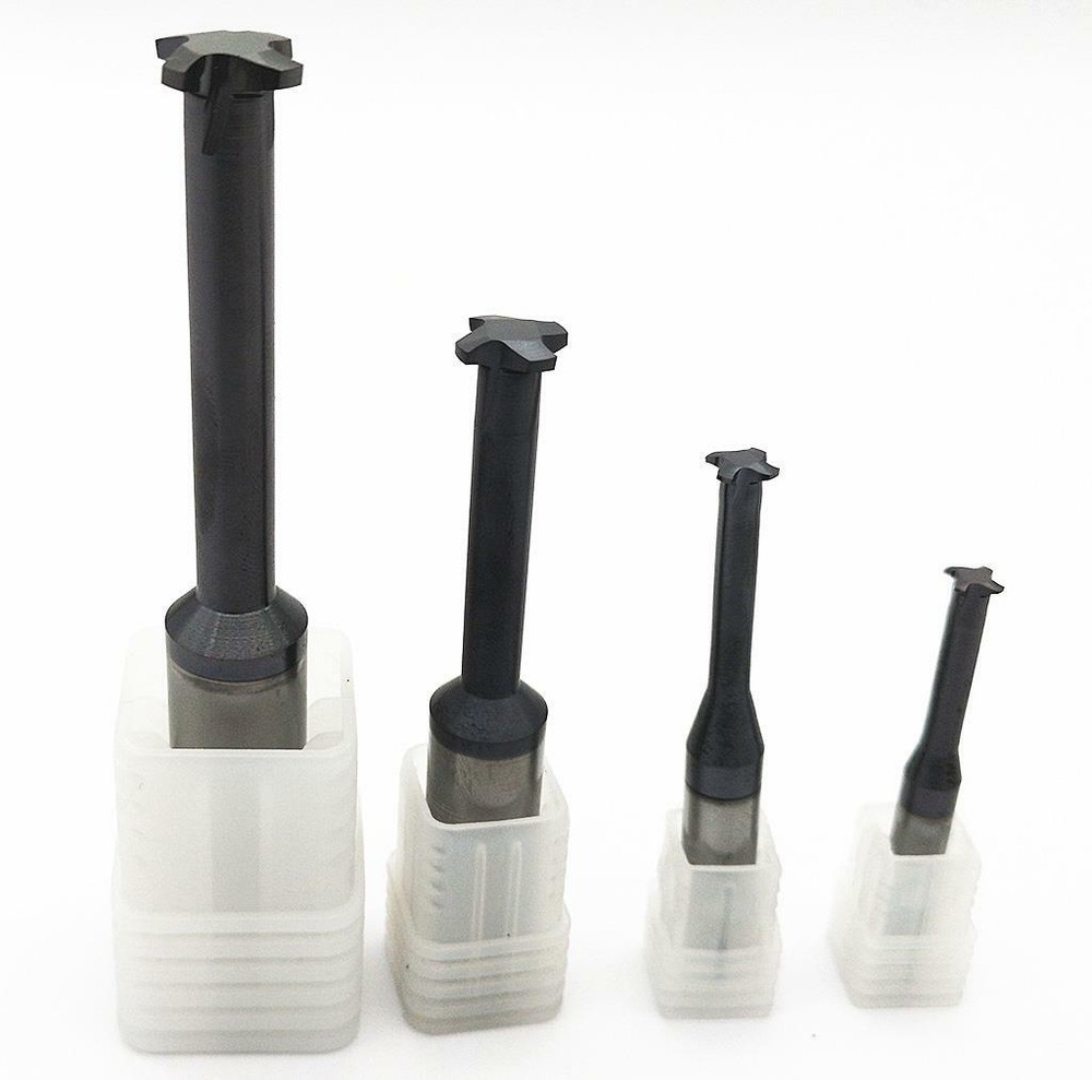 Coated Tungsten ACME 29° Trapezoid Solid Carbide Single Teeth Inch Thread Mill