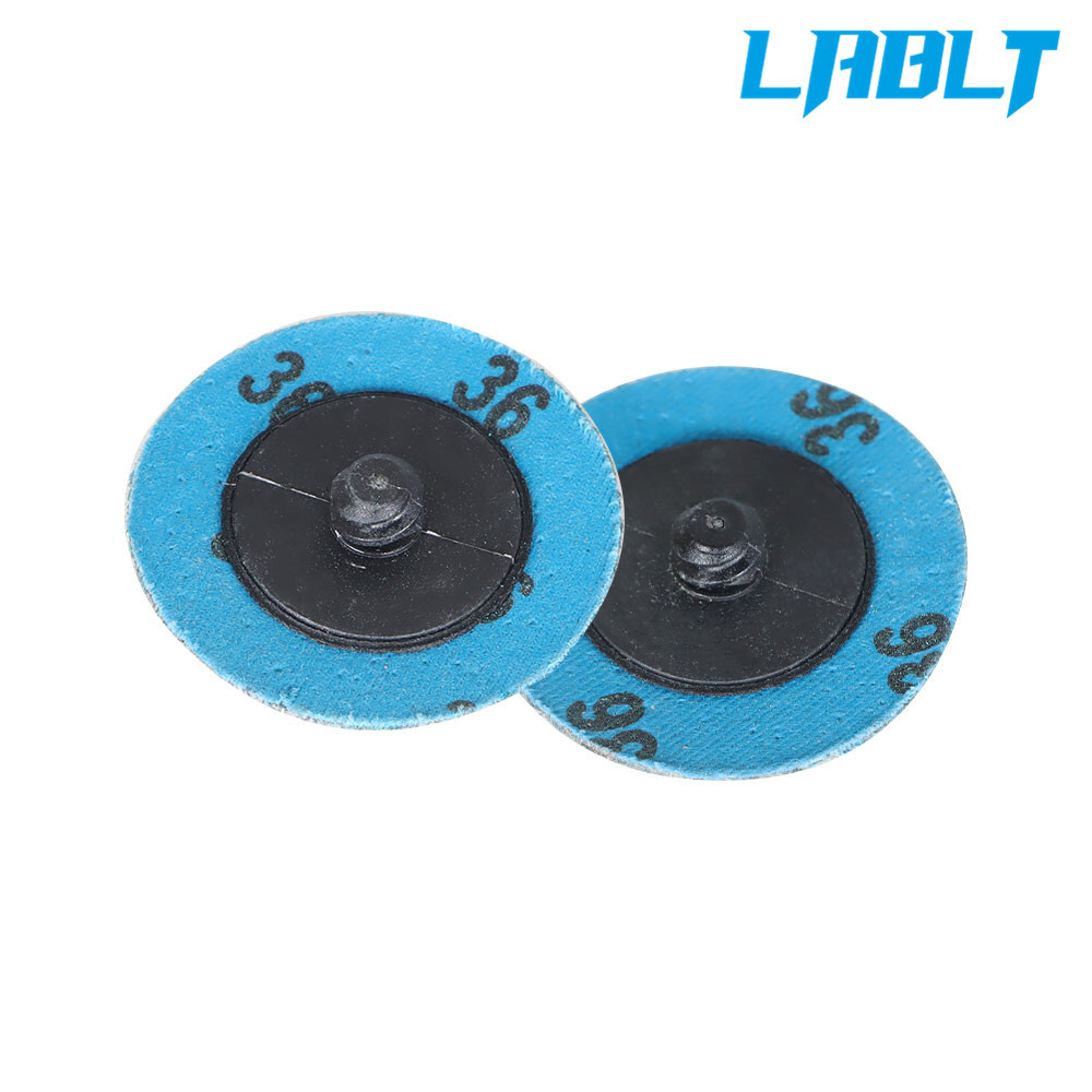 LABLT 25 Pack 2" 36 Grit Zirconia + Grind Aid Quick Change Sanding Discs Type