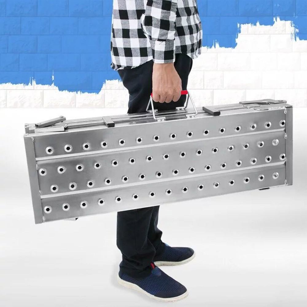 Work Platform Adjustable Height Portable Scaffolding Platform 400 Lb Load