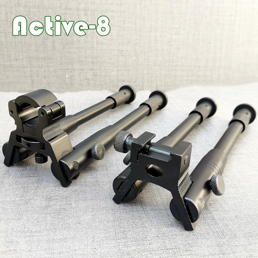 2 Kinds 8"-10" Bi-pod Clamp-on Barrel-Mount Folding Bipod Spring Return Rest