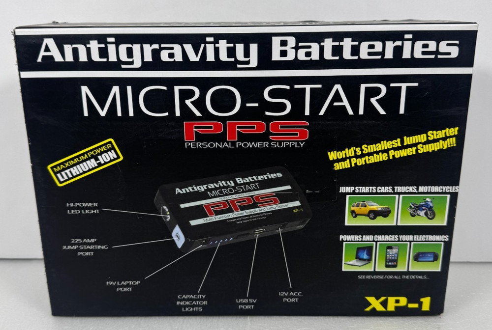 Antigravity XP-1 Micro-Start PPS Jump Starter Power Supply Complete NEW OPEN BOX