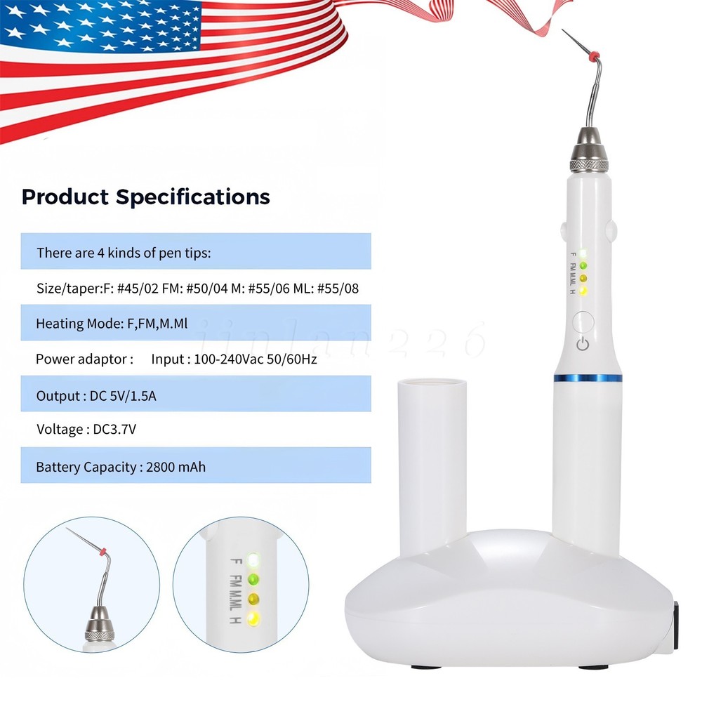 Gutta-Percha Cordless Obturation Device Dual Heat Source NEW!